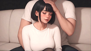 Obsessed Lucy #4, She Uses Her Feet, Animated Cute Roommate Porn Game