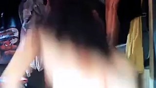 Asian MILF Teases on Webcam in Panties