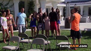 Swinger party at the Mansion with horny