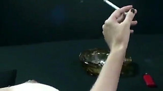 8 1/2 Months Pregnant Girlfriend Satisfies Boyfriends Smoking Fetish