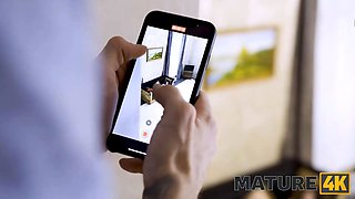 Mature4k. stepson has to give sexual delectation to the mature beautys thicket