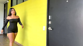 Latina Babe Catches Neighbor in a Steamy Moment and Joins the Action