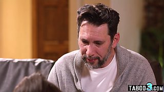 Latina pet herself and serving stepdad