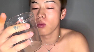 Boy Tastes His Own Cum