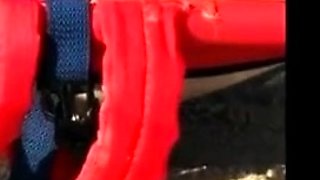 Big-Breasted Girl's Orgasm at the Beach