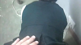 Stepdaughter Tease Her Ass to Stepdaddy, She Rubs Her Ass on His Cock