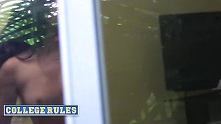 College Rules featuring Chloe Taylor and Summer Rae's shaved scene