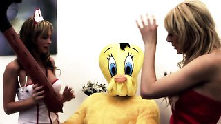 Socks movie with sassy Stacey Saran and Paige Ashley from Titopia
