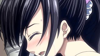 Busty Anime Maid with Big Cock Action