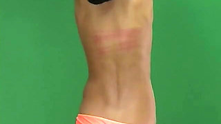 Hannah Spanking Machine - Bare Back Whipping