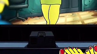 Tarantino Parody. Once Upon Time a... Housewife Mrs Sinpsom Teases with Dirty Feet. Cartoon Foot Fetish