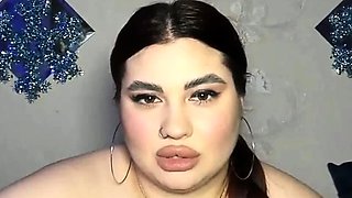 Unreal huge natural tits bbw webcam babe teasing s