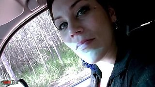 French teen Erika Wolf gets anal fucked in pickup truck by Terry Kemaco