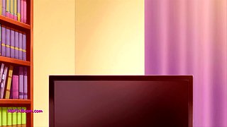 Horny Anime Schoolgirl Bent Over Desk for Intense Sex