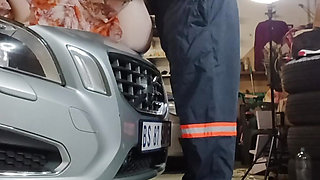 My car broke down and had a Horny mechanic helping me to fix the car