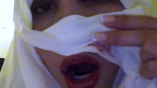 Girl in Burka Cum Walk and Public Pissing