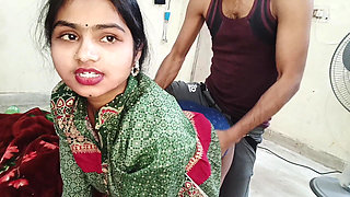 Beutiful Indian Bhabhi Hard Doggy in Bedroom with Devar - Amateur Desi Homemade Roleplay
