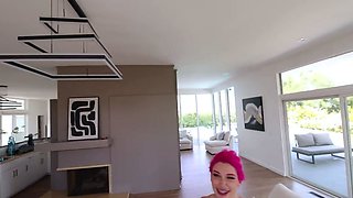 Busty nympho finds herself a big cock to satisfy her needs
