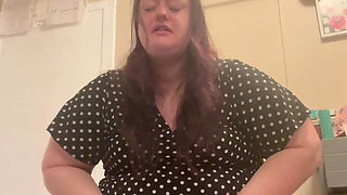 PAWG BBW Clogs the Toilet Due to Holding Everything for Hours: with Lots of Farts and the Sound of Her Using the Restroom or Bat