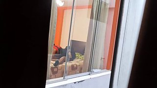 Secretary Brunette Latina Fucks Boss - Spy Cam Cheating Wife Moaning Hard