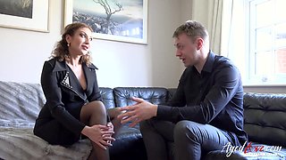 Julia helps Chris and then makes him a hard