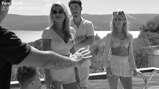 Tantalizing Tourists Chapter 2: Bi Blondes Candee Licious And Shalina Devine Initiate A DP Gangbang GP3198