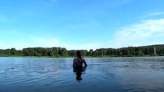 Kisankanna - Risky Public Swimming In Clothes