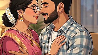 Horny Indian Desi Bhabhi in Saree Sucking and Fucked Hard ( AI generated )