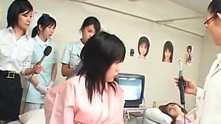 Asian cute patient gets pussy checked at the gynecologist