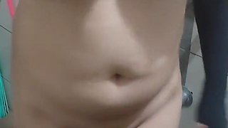 A Beautiful Girl Taking A Bath