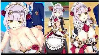 [hentai Game Koikatsu! ]have Sex With Big Tits Genshin Impact Noelle.3dcg Erotic Anime Video