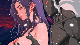 TEASER EXTENDED. HOT MILF SUMMONED AND FUCKED A DEMON'S HUGE COCK AT THE PEAK OF A MOUNTAIN.