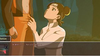 Naruto hentai tenten, big boobs, gaming