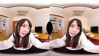 Showing Off Her Panties And Tits In Her Schoolgirl Uniform Part 3; Cute Japanese Schoolgirl Jav Vr Hardcore Pov