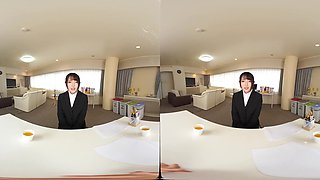 Asian teen pantyhose fetish in VR