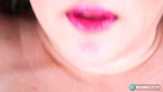 Spicy BBW chick Cat Bangles is touching her hungry wet hole