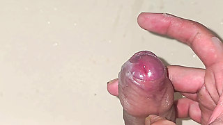 masturbation in bathroom full of cum and pee