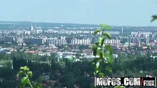 Pervert Films Hot Couple Having Sex in the Rockies