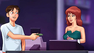 Summertime saga: stepbro helps his stepsis to buy sex toys and ended up with an unexpected throat pie ep 62