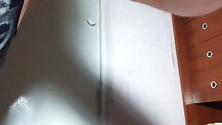 I wore my husband's favorite shirt and he filled my pussy with cum for it