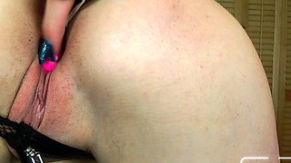Amateur blond girl with big boobs getting fucked