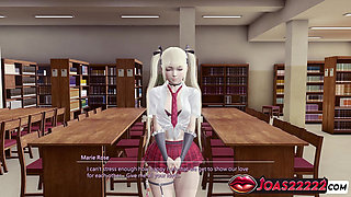 3D Hentai Animation Featuring Marie Rose From Dead or Alive - Intense Kiss Teasing, Masturbation, and Pussy Licking