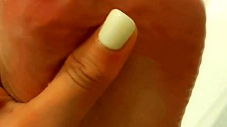 Amateur blondie solo anal masturbation