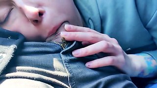 Public Bus Blowjob by a Teen Amateur Babe