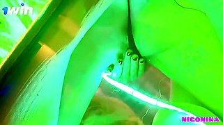 Sofi Puren and Bella Mur led a lesbian Christmas orgy, melting down hard-core porn!