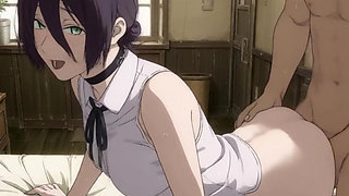 Chainsaw Man Reze x Denji Anime Hentai Cartoon Porn creampie japanese creampie big ass bounds tits sian Fuck MILF ass indian
