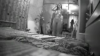 Naked stepmother (intimate voyeur home footage)