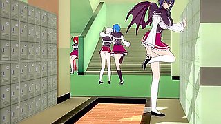 Rias Watch Akeno Fucking And Xenovia & Koneko Lesbian Sex - Dxd Ntr Madness Series - Car Toon