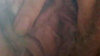 Milky Tits and Hairy Pussy Flashing in the Forest