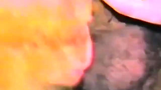 A Trashy Blonde Sucks Some Black Dick